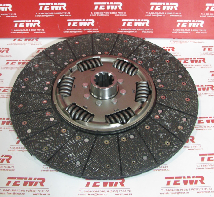 Диск сцепления ведомый на лепестковую корзину 154-18780206 (КМ15418780206) КММЗ