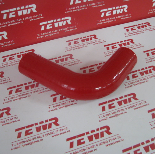 Патрубок радиатора верхний угловой D-38mm силикон 70-1303001