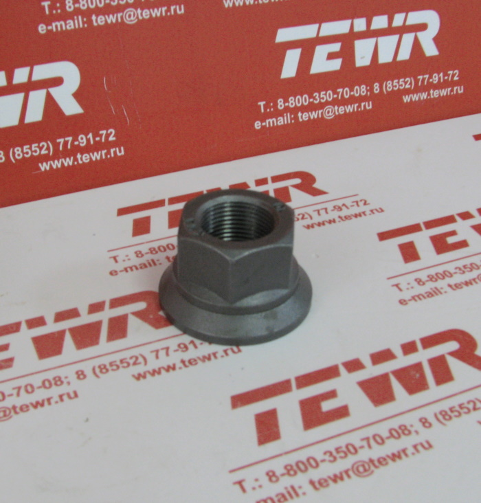 Гайка М22*1,5 колеса ЕВРО ТЕФЛОН (Серая с насечкой) ключ 32 H-32 93865-3104038-H32THC