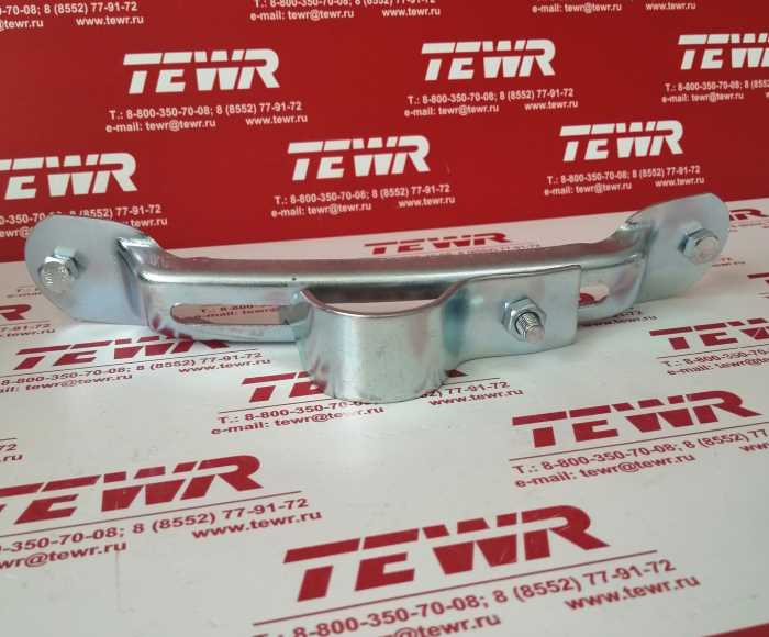 Крепеж крыла (пластина+хомут под трубу 42мм) КММЗ 54322-8511015-10