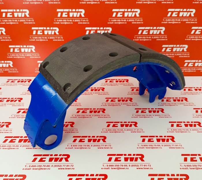 Колодка тормозная ЕВРО 53229-3501090-01 (однореберная)